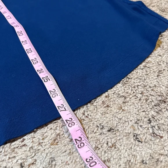 Women's Free People Blue Long Sleeve Tee with Lace Detail M - Picture 6 of 10